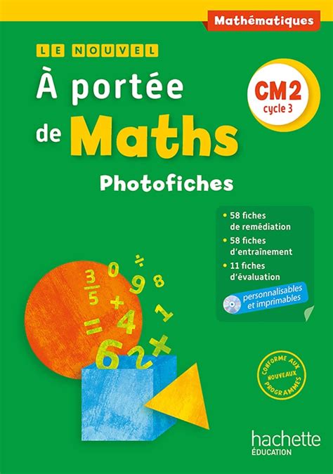 A Portée De Maths Cm2 2016 Pdf Gratuit A portée de maths CM2 Cahier Ed 2016 - Ma rentrée très classe